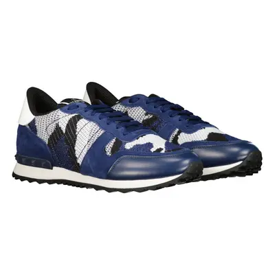 (DE3 Blue/Silver, 8) Valentino Camo Mesh Rockrunner Trainers