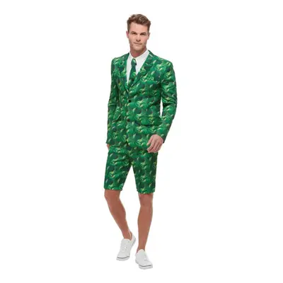 Smiffys Mens Palm Print Costume Suit Set