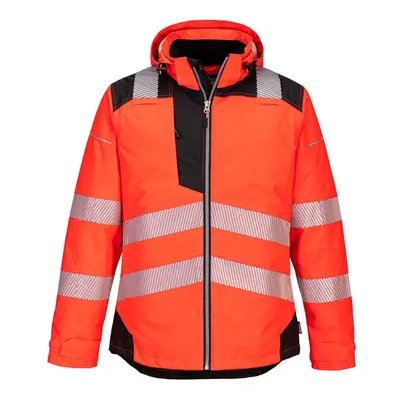 (XL, Red/Black) Portwest Mens PW3 Hi-Vis Winter Jacket