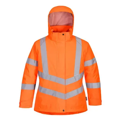 (3XL, Orange) Portwest Womens/Ladies Oxford Hi-Vis Winter Jacket