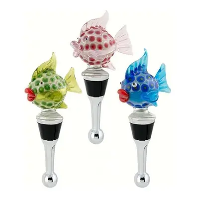 LS Arts BS-173 Bottle Stopper - Blowfish