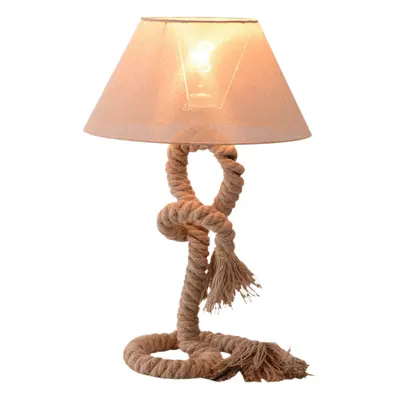 HOMCOM Table Lamp Indispensable Nautical Twisted Rope E27 Base Bedside Light