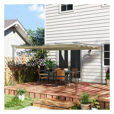 Outsunny Pergola Shade Cover Replacement Canopy for x 3(m) Pergola, Tan