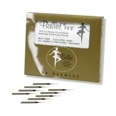 Ballet Electrolysis Needles Gold F4 'G' (50)