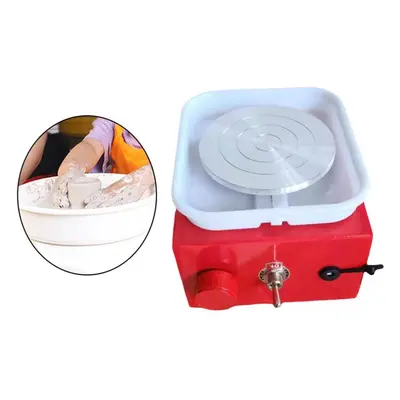 (red) Pottery Wheel Machine Electric Ceramic Clay Work For School Teaching Yellow