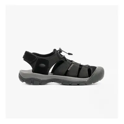 (UK 10) Hush Puppies PERU Mens Bungee Sandals Black