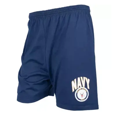 Men's Blue Running Short - Navy With Logo Medium