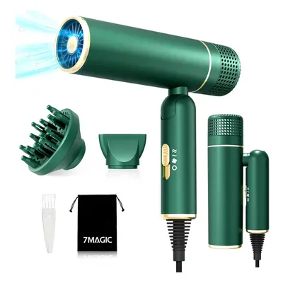 (GrÃ¼n) Travel Hair Dryer, Ionic Hairdryer, Lightweight Blow Dryer, Constant Temperature Hair Ca