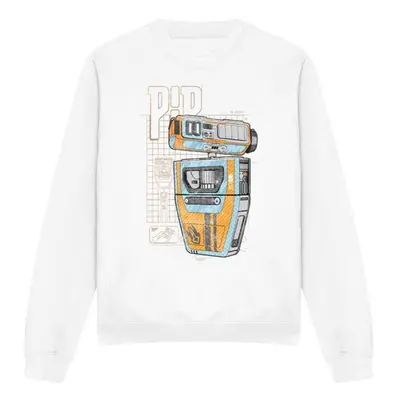 (M, White) Star Wars: The Acolyte Unisex Adult Pip Droid Blueprint Sweatshirt