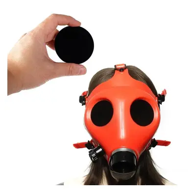 (green, One Size) Half-face Silica Gel Gas Mask Fetish Latex Breathing Bag Rubber Tube Accessory