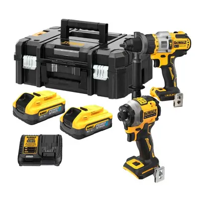 Dewalt DCK2052H2T 18v XR Brushless Powerstack Combi Drill+ Impact Driver + Batt