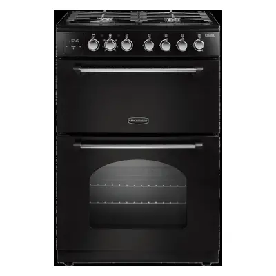 Rangemaster Classic CLA60DFFBL/C Dual Fuel Cooker - Black / Chrome