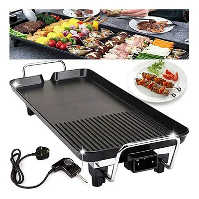 Electric Table Top Grill Portable Barbecue Grill Non Stick Teppanyaki Grill Tray Extra Large Siz