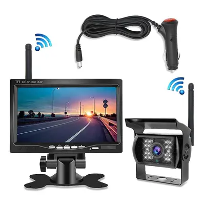 7inch Monitor Wireless Rear View Backup Camera Night Vision System For Car Rv Truck Bus