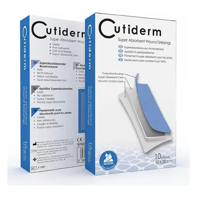 Sterile Low Adherent Super Absorbent Wound Dressings 10cm x 20cm Pack of - Designed for Highly e