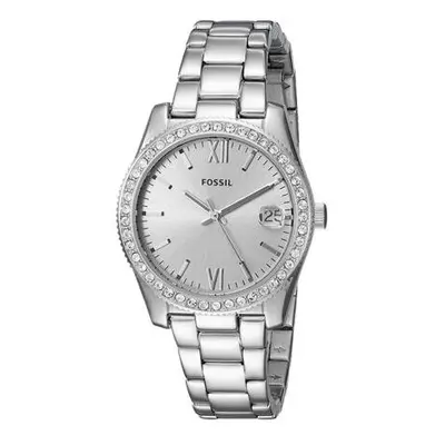 Fossil Silver Dial Scarlette Stainless Steel Watch for Ladies