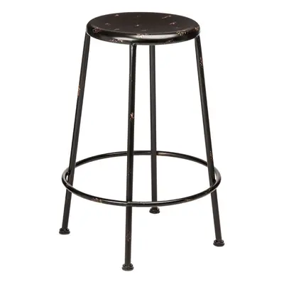 Premier Housewares Artisan Black Metal Stool