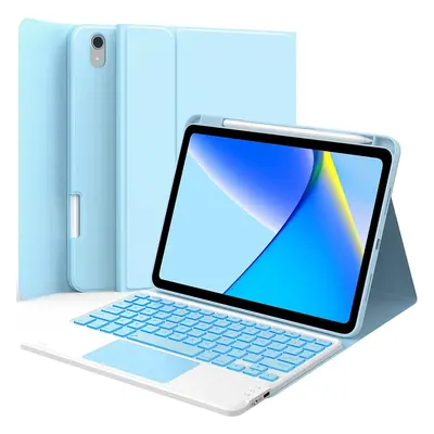 iPad 10th Generation Case with Keyboard, Stain-Resistant Surface, Dual-Device Connection, Color 