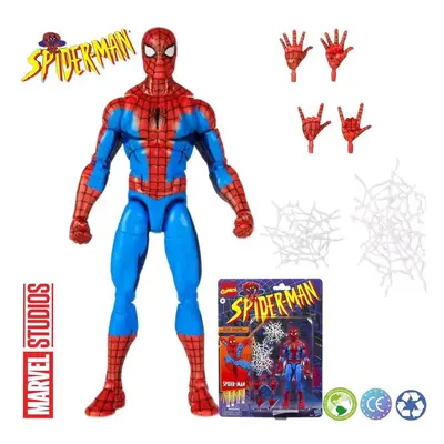 Marvel Legends Classic Spider Web Spiderman Anime Action Figure Toy Ko