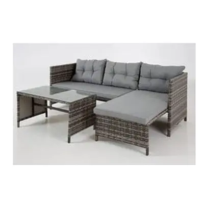 The Riverside Grey Corner Rattan Set