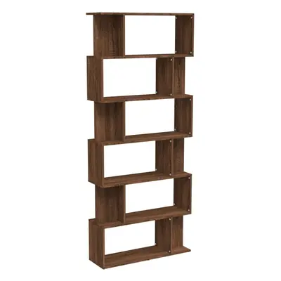 (brown oak) vidaXL Book Cabinet/Room Divider Engineered Wood Book Stand Multi Colours