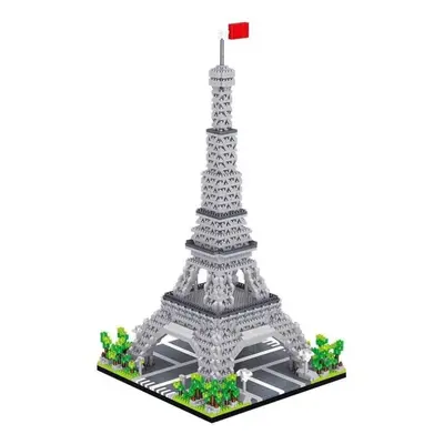 (as the picture) Mini Blocks World Creative Landmark Louvre Eiffel Tower Pisa Building Small Bri