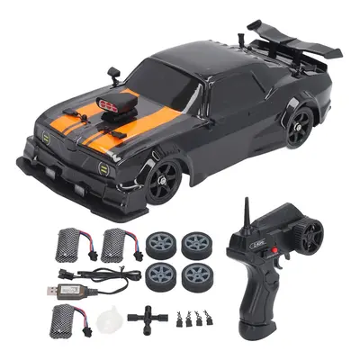 (Triple Batteries) 16a04 1/16 Rc Drift Car Wheel Drive Led Light 18km/h High Speed Anti Interfer