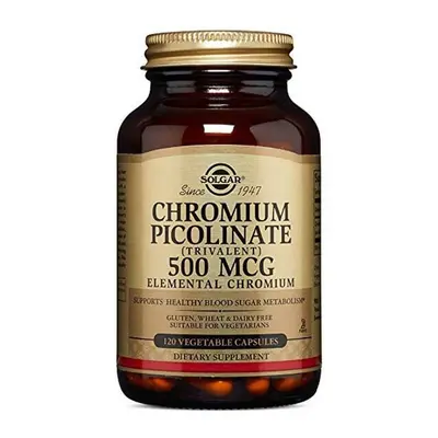 Solgar Chromium Picolinate 500mcg Vegetable capsules 120's