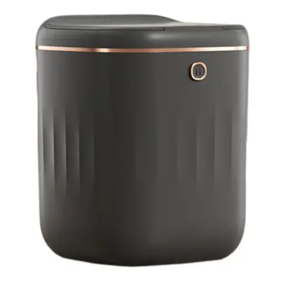 (black, Charging) 20l Smart Automatic Trash Can With Lid Waterproof Electric Sensor Garbage Bin 