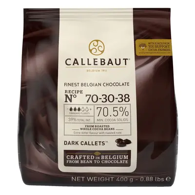 Callebaut Dark Chocolate Extra Bitter 70% Callets - 7x0.4kg