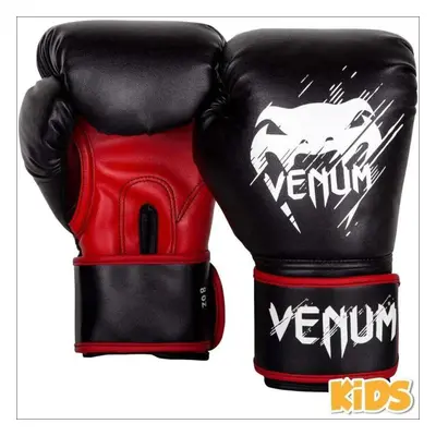 (Black, 6oz) Venum Contender Kids Boxing Gloves