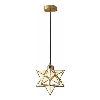 Modern Moravian Star Chandelier Hanging Clear Star (gold) Better