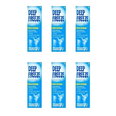 Deep Freeze Pain Relief Cold Gel, 100g (Pack of 6)