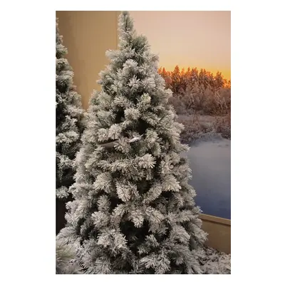 7ft (210cm) Snowy Vancouver Mixed Pine Artificial Christmas Tree Green tips