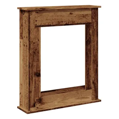 (old wood) vidaXL Fireplace Surround Fire Surround Frame Engineered Wood