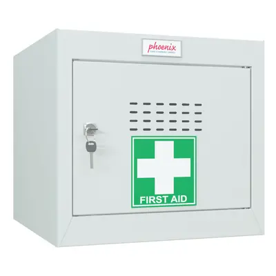 Phoenix MC Series MC0344GGK Size Cube Locker w/ Key Lock, Light Grey