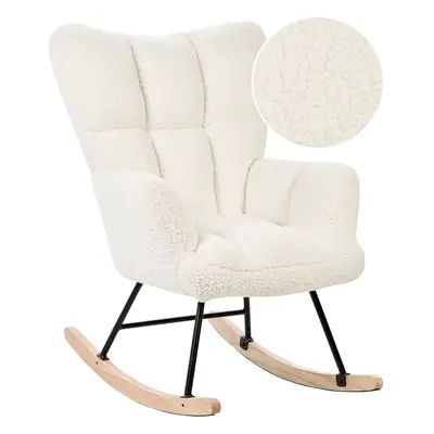 Rocking Chair OULU Boucle White