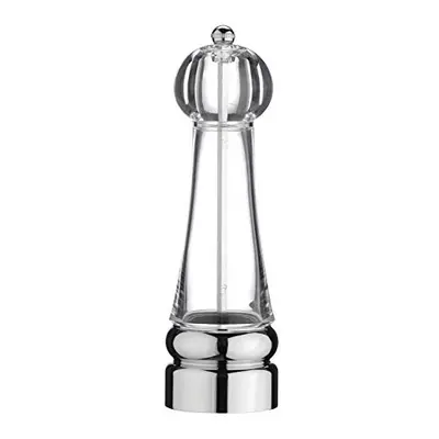 Stainless Steel & Acrylic Single High Pepper Mill, 22cm