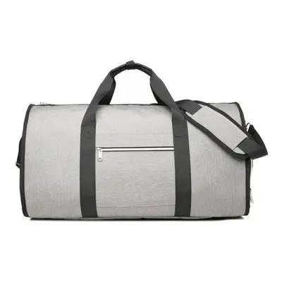 (light grey) Multifunction Men Business Travel Bag Foldable Fully Zipped Suit Package Storage Ba