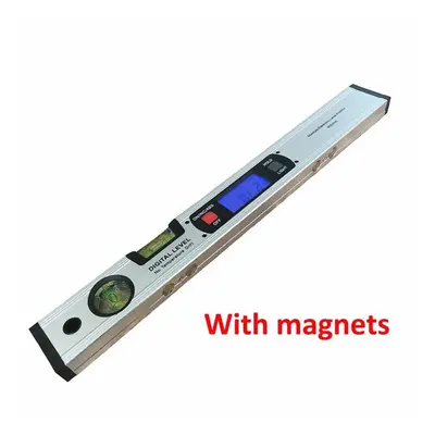 (silver) Digital Protractor Angle Finder Inclinometer Electronic Level Level Angle Slope Test Ru