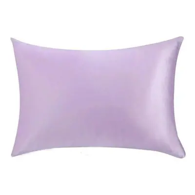 (light purple) Nature Mulberry Silk Pillowcase Zipper Pillowcases Pillow Case For Healthy Standa