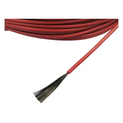 (Red, 100m) 12K Carbon Fiber Heating Cable 20/30/50/100m Floor Warm Heating Cable 33ohm/m Heatin