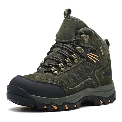 (army green, 46) Men&apos;s & Women&apos;s Outdoor Hiking Shoes Mountaineering Boots Plush Cotto