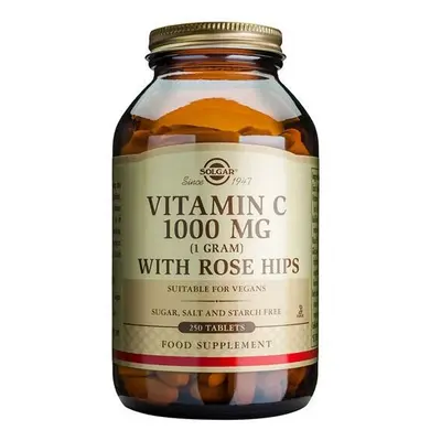 Solgar Vitamin C 1000mg With Rose Hips Tablet 250's