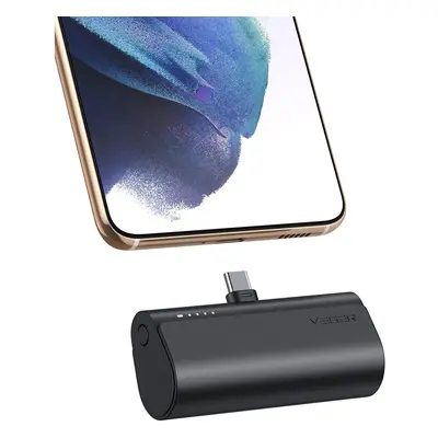 VEGER 5000mAh Mini Power Bank Built in Connector Quick Charge 20W PD 18W QC USB C Battery Pack C