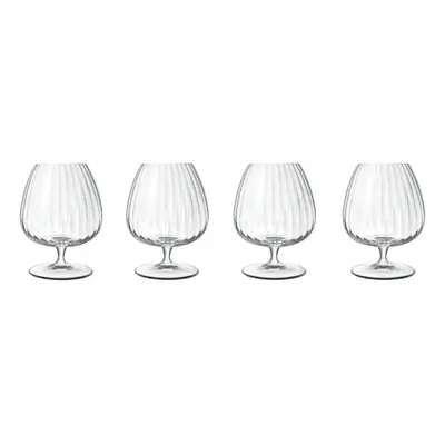 Luigi Bormioli Cognac Glasses Set Optica Design ml Drinkware - Pack of