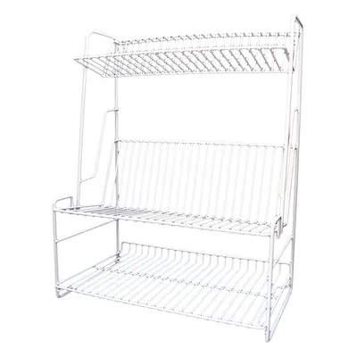 Delfinware Tier Plate Rack, White