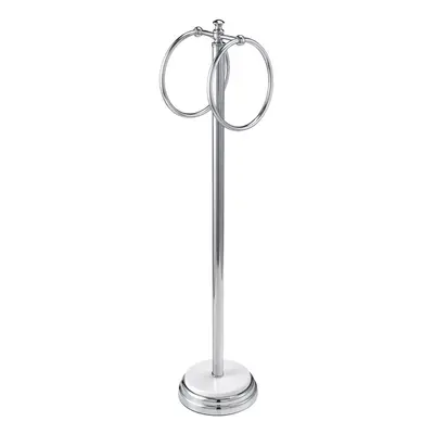 Opera Freestanding Double Towel Ring Bathroom Stand