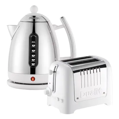 Dualit Slice Toaster & 1.5 Litre Kettle Set, White