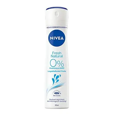 NIVEA Fresh Natural Deodorant Spray (150 ml), Aluminium Deodorant (ACH) with Sea Extracts and Co